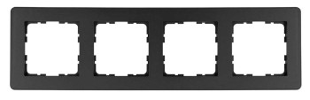 Рамка 4-постовая,  Антрацит Jasmart G-Flex G1104B фото