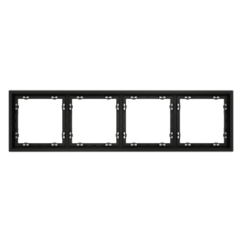 Рамка на 4 поста, черный матовый Voltum S70 VLS100408 фото