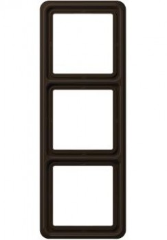 CD583BR Рамка CD 500 Коричневый 3-постовая Jung фото