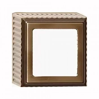FD01501PB Рамка для накладного монтажа Roma Патина 1-постовая Fede фото