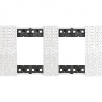 KA4802M2MW Рамка Bticino Living Now PIXEL 2+2-модульная фото