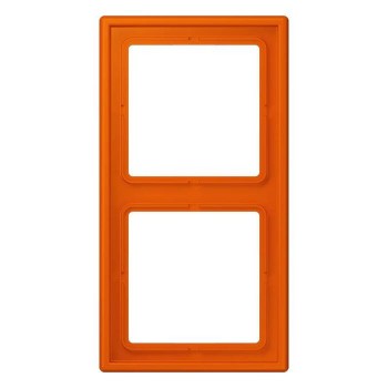 LC9824320S Рамка Les Couleurs Le Corbusier Orange vif 2-постовая Jung фото