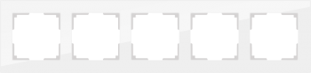W0051105 Рамка на 5 постов (белый матовый) Favorit Werkel a051287 a051287 фото