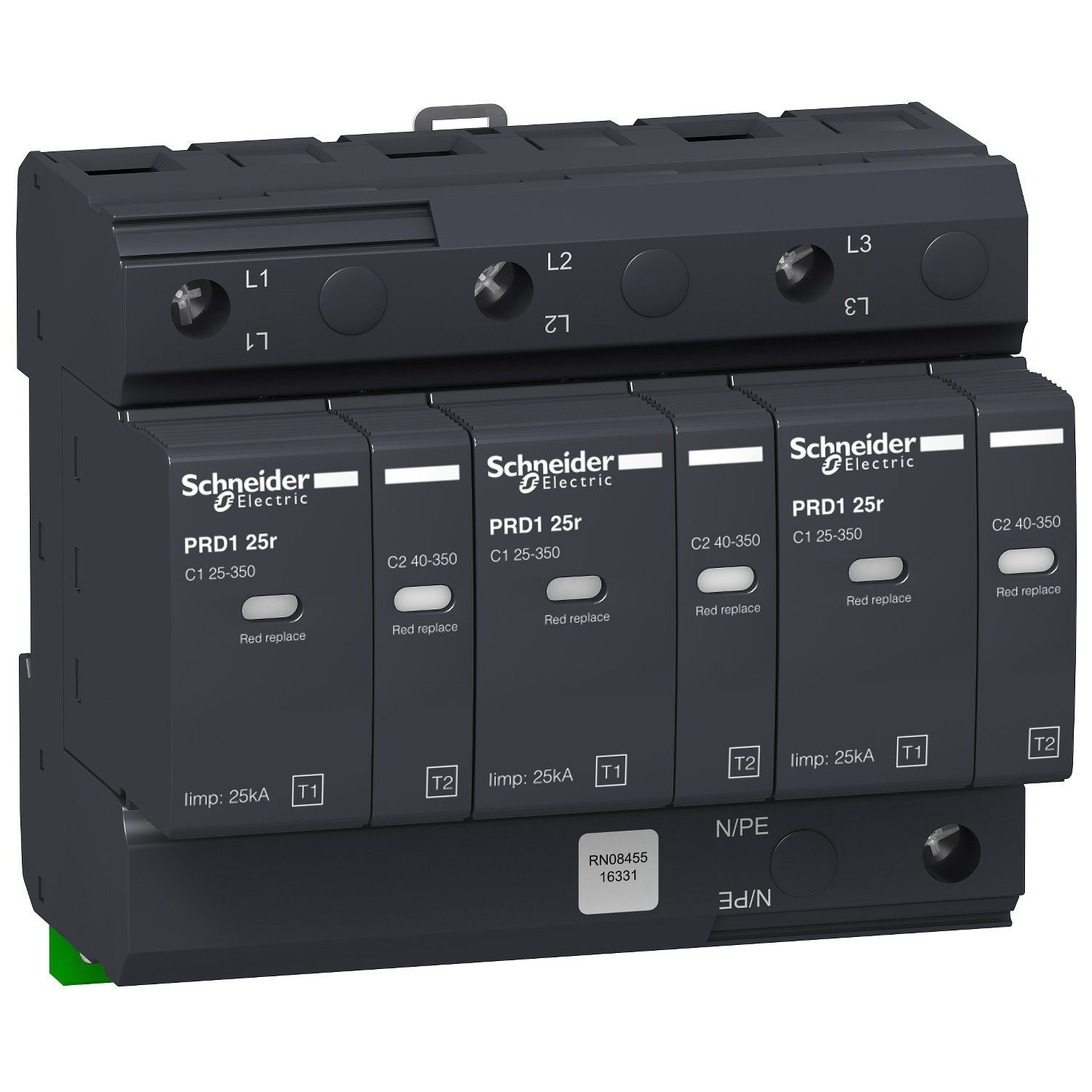 

16331 Prd1 25r опн 3-полюсный класс 1+2 со сменными картриджами , Schneider Electric, Multi9 16331