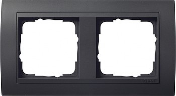 021208 Рамка Event Черный 2-постовая Gira фото
