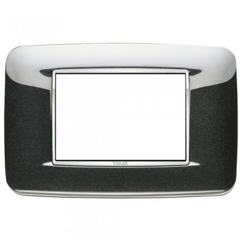 Рамка 3 модуля, металлик Vimar Eikon Chrome Round 20683.C12 фото