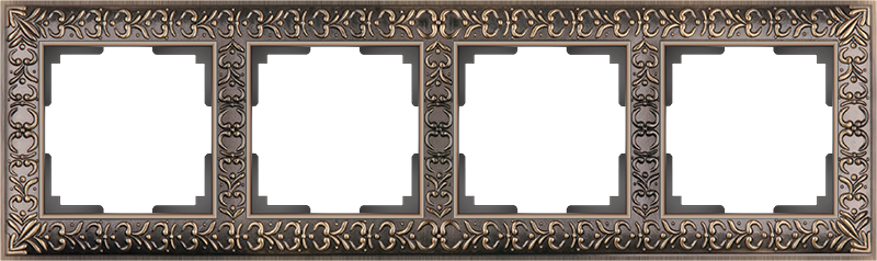 

WL07-Frame-04 Рамка на 4 поста (бронза) Antik Werkel a029841, Antik WL07-Frame-04 a029841