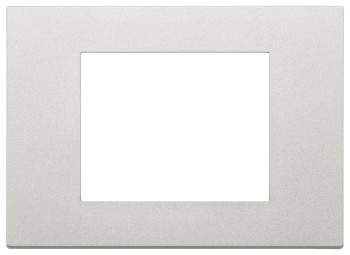 30653.20  Рамка Linea, 3 модуля, серебро Vimar фото