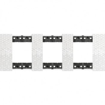 KA4802M3MW Рамка Bticino Living Now PIXEL 2+2+2-модульная фото