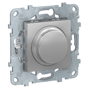

NU551630 LED светорегулятор Wiser повор-наж, универсальный 7-200Вт, Алюминий Schneider Electric, Unica Studio NU551630