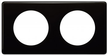 066682 Рамка Celiane Классика черный глянец 2-постовая Legrand фото