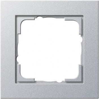 021125 Рамка E2 Алюминий 1-постовая Gira фото