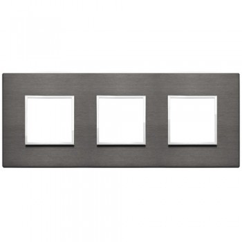 21644.03 Рамка Eikon Evo Серая лава 6 модулей Vimar фото
