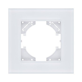 Рамка 1-кратная стекло белый Kollinger Reflex MG RM1WH фото