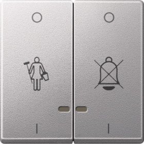 

MTN3429-0460 Две клавиши "переч.звонок","горн" св.и.алюминий Merten, M-Smart MTN3429-0460