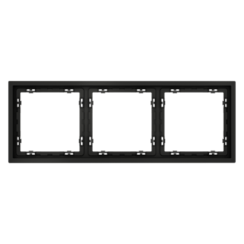 Рамка на 3 поста, черный матовый Voltum S70 VLS100308 фото