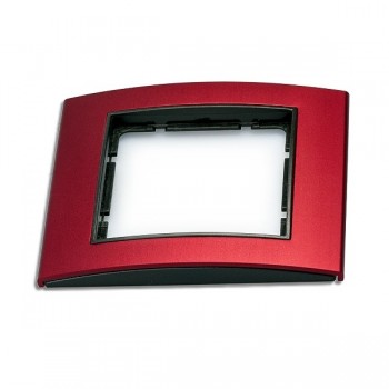 10113012 Рамка B.3 Красный / Антрацит 1-постовая Berker фото