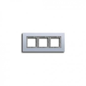 LSP983AL Рамка LS Plus Алюминий 3-постовая Jung фото