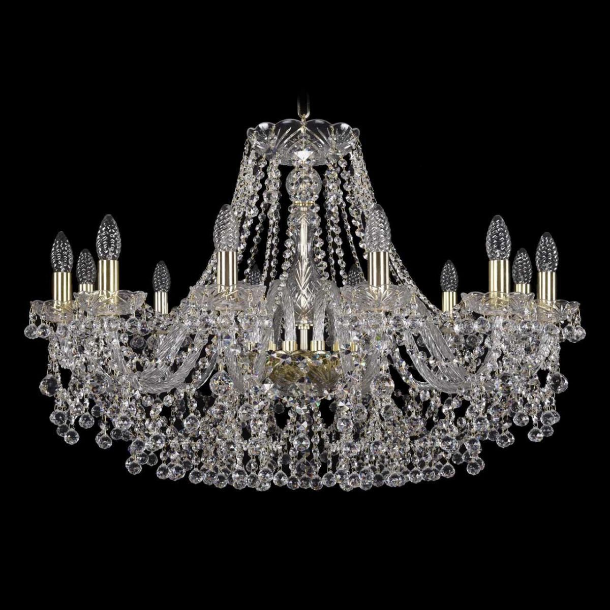

Подвесная люстра Bohemia Ivele 1409/12/300/G, Золотой, 1409 Gold 1409/12/300/G