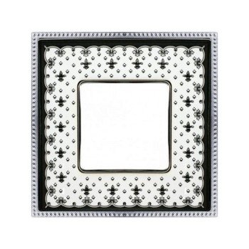 FD01471NECB Рамка Belle Epoque Porcelain Черный / Хром 1-постовая Fede фото