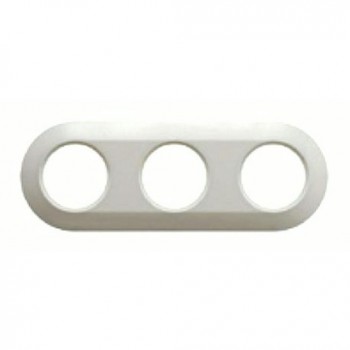 138139 Рамка Serie 1930 Полярная белизна с блеском 3-постовая Berker фото