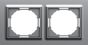 Рамка 2-я, матовый серый Donel A07 WAVE DEW21240 фото