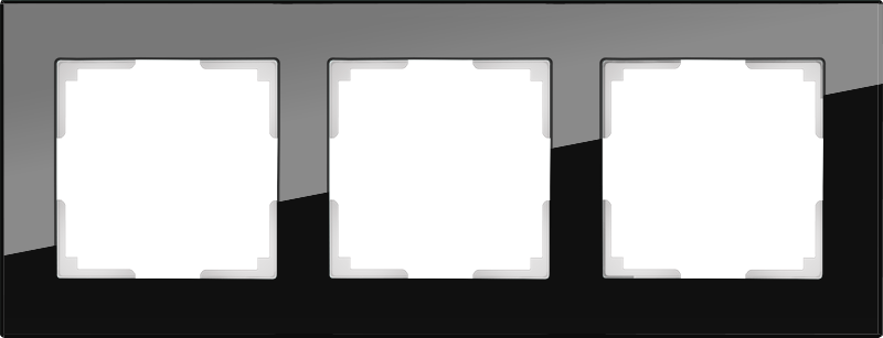 

WL01-Frame-03 Рамка на 3 поста (черный) Favorit Werkel a031799, Favorit WL01-Frame-03 a031799