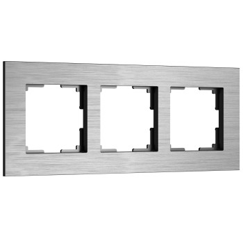 Рамка на 3 поста AluMax (алюминий) Werkel a066326 W0033506 фото