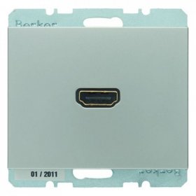 

3315427004 BMO HDMI K.5 цвет: лакированный алюминий Berker, K.5 3315427004