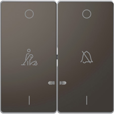 

MTN3429-6034 D-life клавиша 2-ная, линзой led, символ: звонок/горничная, антрацит Merten, D-Life MTN3429-6034