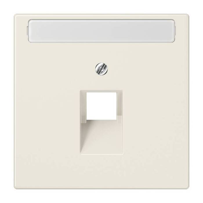 

LS969-1NAUA LS 990 Бежевый Накладка 1-ой наклонной ТЛФ/комп розетки с полем для надписи Jung LS серия, LS ZERO LS969-1NAUA