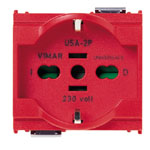 

16210.R Розетка 2p+t 16a универсальная красная Vimar Idea, Idea Rondo 16210.R