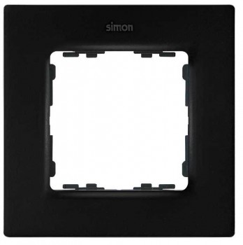 Рамка на 1 пост черный матовый  Simon 82 Concept 8200617-098 фото