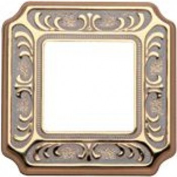 FD01351OP Рамка Siena Патинированное золото 1-постовая Fede фото