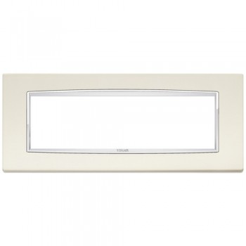 20657.C02 Рамка Eikon Chrome Classica Античный белый 7 модулей Vimar фото