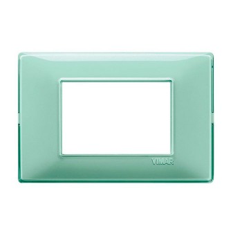 14653.44 Рамка Plana мята 3-модульная Vimar фото