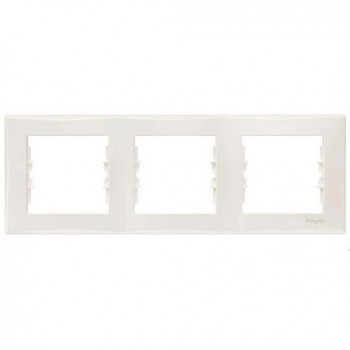 SDN5800547 Рамка Sedna бежевый 3-постовая Schneider Electric фото