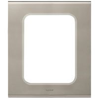 069116 Рамка Celiane Металл Никель велюр 1-постовая Legrand фото