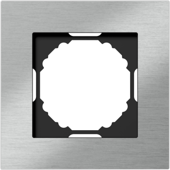 Рамка 2-я, серебристый алюминий Donel A07 NATURAL DEN212SA фото