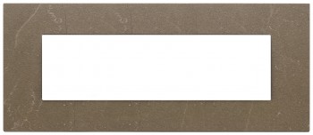 22657.52 Рамка Eikon EXE Коричневый кофе 7-модульная Vimar фото