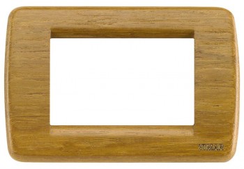 16753.57 Рамка Idea Rondo Тиковое дерево 3-модульная Vimar фото