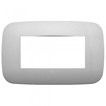 19684.23 Рамка Arke Round Серебро матовое 4 модуля Vimar фото