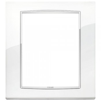 20668.C01 Рамка Eikon Chrome Classica Арктический белый 8 модулей Vimar фото