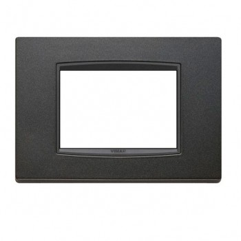 20653.15 Рамка Eikon Total Look Антрацит матовый 3-модульная Vimar фото