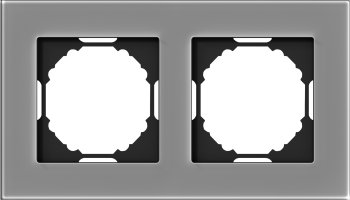 Рамка 2-я, дымчатое стекло Donel A07 NATURAL DEN212SG фото