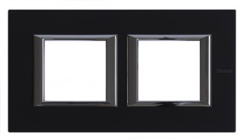 HA4802M2HXS Рамка Axolute Квадрат Антрацит 2+2 модуля Bticino фото