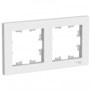 Рамка Белый 2-постовая Systeme Electric (Schneider Electric) AtlasDesign ATN000102 фото