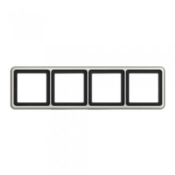 CD584PT Рамка CD 500 Платина 4-постовая Jung фото