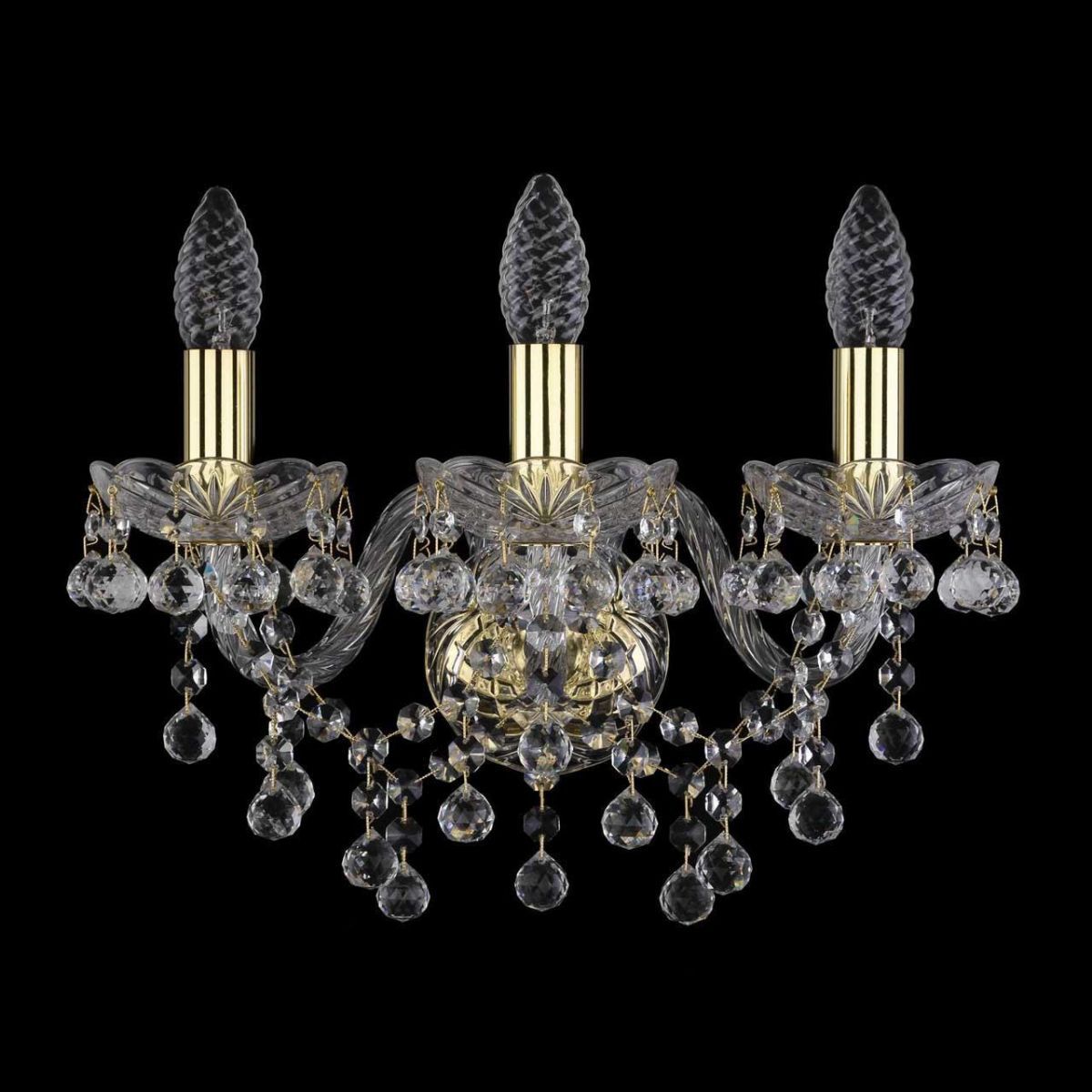 

Бра Bohemia Ivele 1409B/3/141/G, Золотой, 1409B Gold 1409B/3/141/G