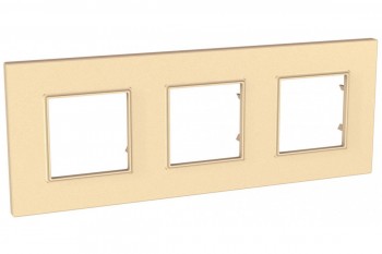 MGU4.706.36 Рамка Unica Quadro Карамель 3-постовая Schneider Electric фото